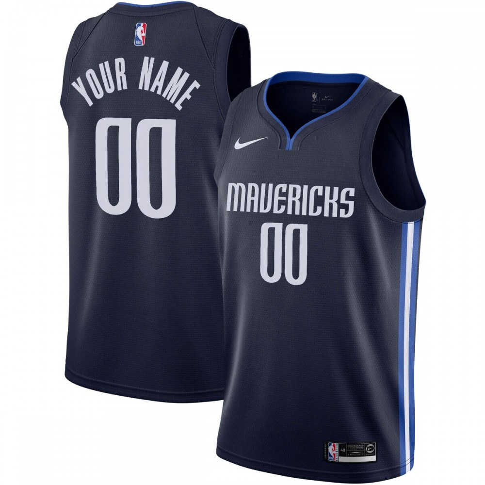 Dallas Mavericks 2019/20 Custom Swingman Jersey Navy - Statement Edition-Pro Kit Vault | Brand New 26/27 Sports Jerseys